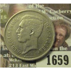 1659 _ 1931 Belgium 5 Francs.