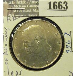 1663 _ 1938 G Sweden Silver 2 Kronor.