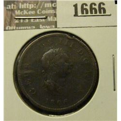 1666 _ 1806 Great Britiain Half Penny.