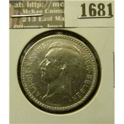 1681 _ 1934 Belgium 20 Francs.
