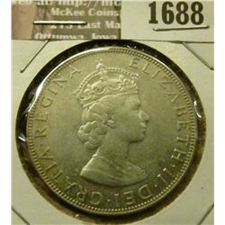 1688 _ 1964 Bermuda Slver Crown. Unc.