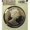 Image 1 : 1690 _ 1992 Gibraltar Silver Crown. Proof.