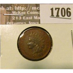 1706 _ 1901 Indian Head Cent. EF-40.