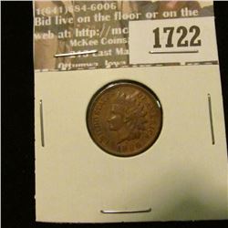1722 _ 1896 Indian Head Cent. EF-40.