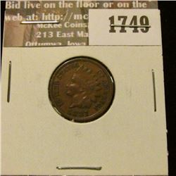 1749 _ 1887 Indian Head Cent. VF-20.