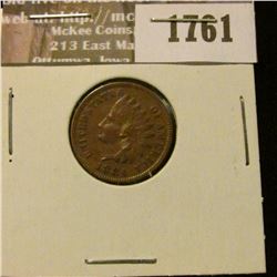 1761 _ 1884 Indian Head Cent. VF-20.
