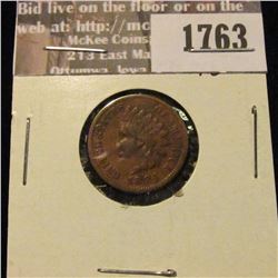 1763 _ 1884 Indian Head Cent. VG-10.