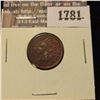 Image 1 : 1781 _ 1880 Indian Head Cent. F-12.