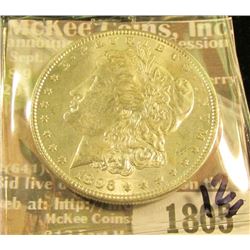 1805 _ 1896 P U.S. Morgan Silver Dollar, Brilliant Uncirculated.