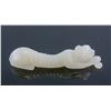 Image 2 : Chinese Hetian White Jade Carved Dog Toggle