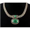 Image 1 : Malachite Silver Necklace