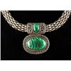 Image 2 : Malachite Silver Necklace