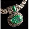 Image 3 : Malachite Silver Necklace