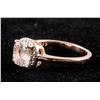 Image 2 : Rose-Gold Plated Morganite Ring RV $300