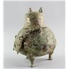 Image 2 : Chinese Han Style Bronze and Silver Dragon Censer