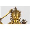 Image 2 : Chinese Gilt Bronze Manjushri Bodhisattva Statue