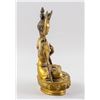 Image 4 : Chinese Gilt Bronze Manjushri Bodhisattva Statue