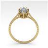 Image 4 : 1.0 CTW VS/SI Oval Diamond Solitaire Engagement Ring 18K Yellow Gold - REF-283W5F - 35749