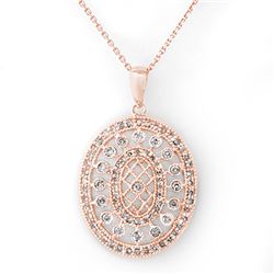 0.75 CTW Certified VS/SI Diamond Necklace 14K Yellow Gold - REF-89M3H - 10098