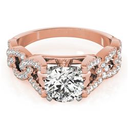 1.25 CTW Certified VS/SI Diamond Solitaire Ring 18K Rose Gold - REF-223N3Y - 27835