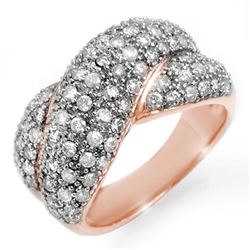 2.05 CTW Certified VS/SI Diamond Ring 14K Rose Gold - REF-154W4F - 14357
