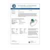 Image 2 : 1.03 CTW Emerald & Diamond Ring 10K White Gold - REF-30A8X - 11018