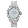 Image 1 : Rolex Men's Stainless Steel, QuickSet, Diamond Dial & Diamond Bezel - REF-569H4W
