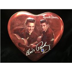 ELVIS PRESLEY Russell Stover Heart Shaped Tin Case