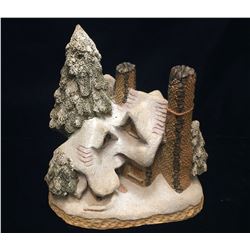 David Winter 'Snow Cottage' 1984 Handmade Hampshire United Great Britain