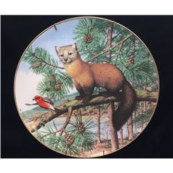 Peter Barrett 1981 Collector Plate 'American Marten in the November Pine'