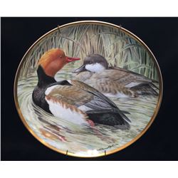 Bart Jerner 1981 Collector Plate 'Water Birds of the World - Red-Crested Pochard'