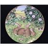 Image 1 : Peter Barrett 1981 Collector Plate 'Rabbits in a July Field'