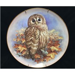 Raymond Watson 1986 Collector Plate 'The Barred Owl'
