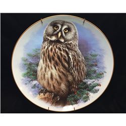 Raymond Watson 1986 Collector Plate 'The Great Grey Owl'