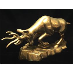 Brass Plated Caribou Décor