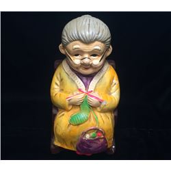 Retirement Fund' Piggy Bank Old Lady