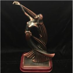 Vintage Herco Gift Professional Abstract Woman Bronse Tone