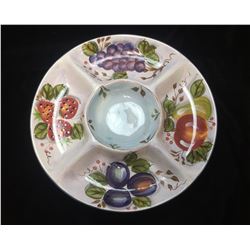 Veggie/Fruit Tray Dish Black Forest Fruits Dinnerware - Heritage Mint Ltd.