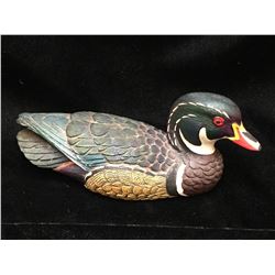 Bonded Wood Sculptures 'Wood Duck' by J.B. Garton