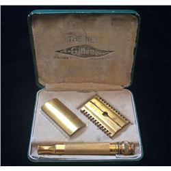 1920s Vintage Gillette "The New" Razor Traveller Set