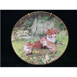 Peter Barrett 1981 Collector Plate 'The Butterfly Chase in May'