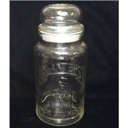 Planters Penuts 75th Anniversary Glass Stoage Bottle