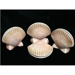 Lot of 4 Seashell Figurines
