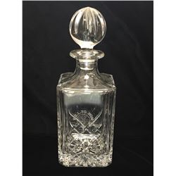 'Will-to-Win' Classics Miller Golf of London Glass Liqour Bottle