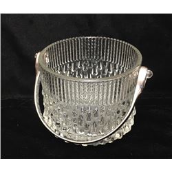 Glass Bucket Style with Silver-Like Handle Made Exclusively for Teleflora in France