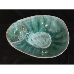 Vintage Blue Mountain Pottery Chip and Dip Bowl Circa 1970s