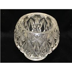 Avon Glass Candy Storage Bowl Jar