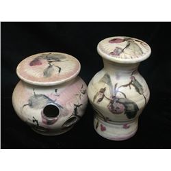 Lot of 2 Stylized Pottery Décor