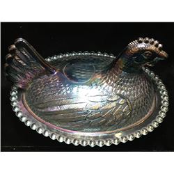 Rooster Glass Bowl