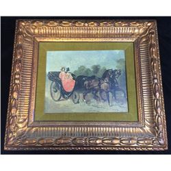 Syroco Art 'La Promenade Ecole Franciase Di XLX Siecle'